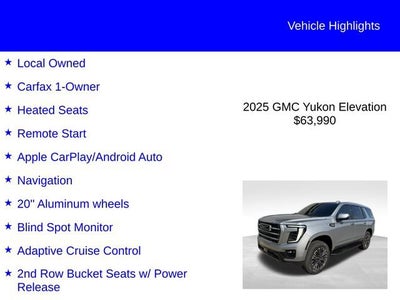 2025 GMC Yukon Elevation