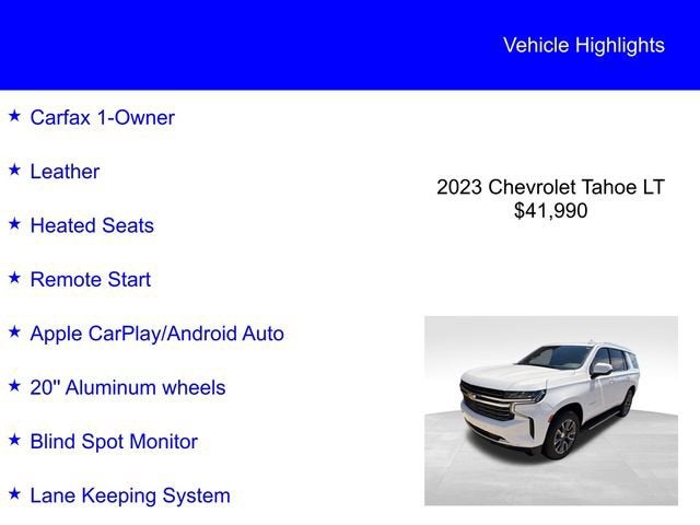 2023 Chevrolet Tahoe LT
