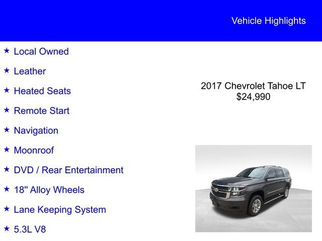2017 Chevrolet Tahoe LT
