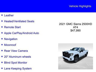 2021 GMC Sierra 2500HD AT4