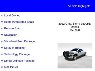 2022 GMC Sierra 3500HD Denali