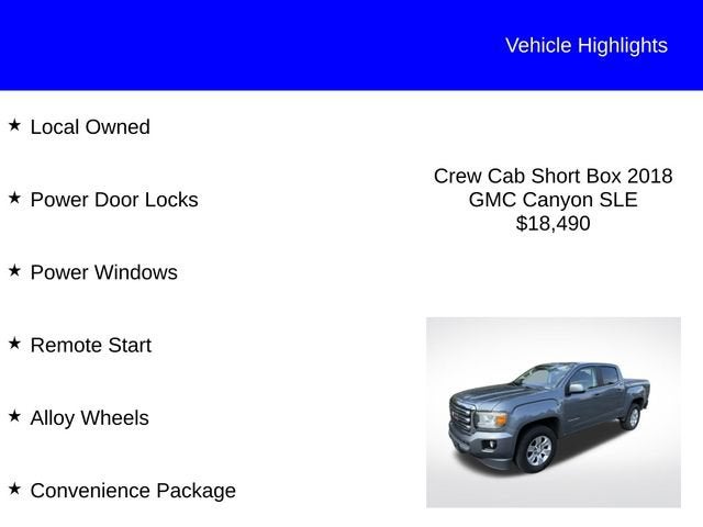 2018 GMC Canyon 4WD SLE