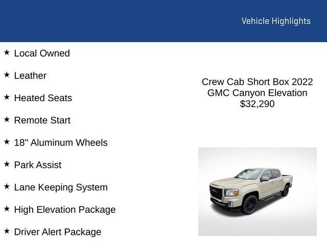 2022 GMC Canyon 4WD Elevation