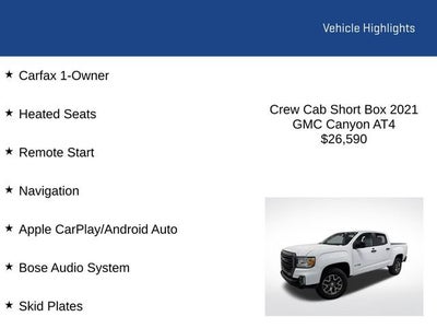 2021 GMC Canyon 4WD AT4 w/Leather