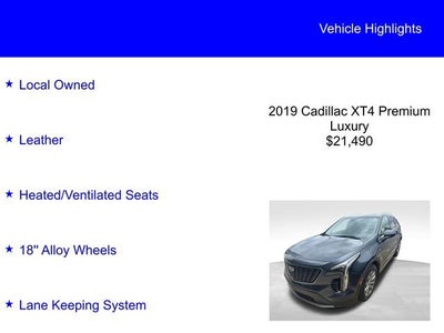 2019 Cadillac XT4 FWD Premium Luxury