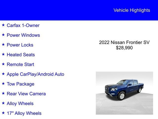 2022 Nissan Frontier SV