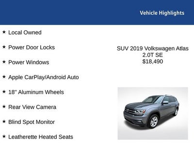 2019 Volkswagen Atlas 2.0T SE