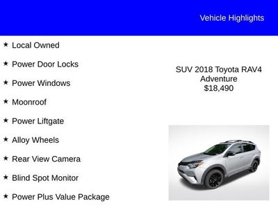 2018 Toyota RAV4 Adventure