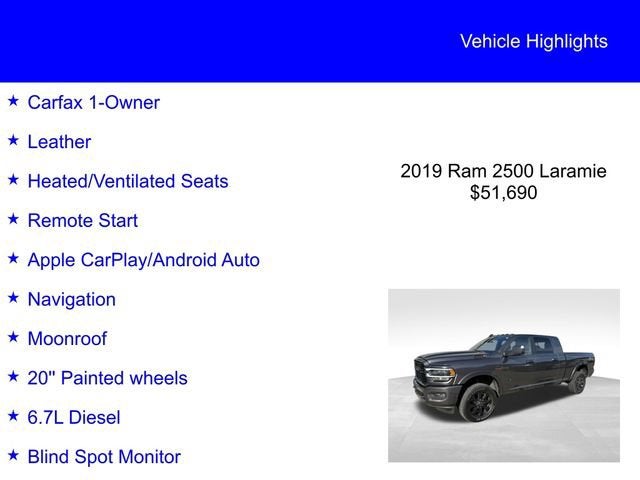 2019 RAM 2500 Laramie