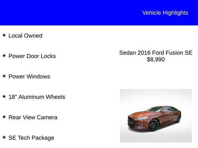 2016 Ford Fusion SE