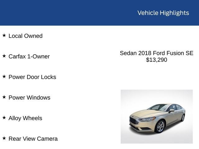 2018 Ford Fusion SE