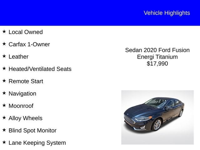 2020 Ford Fusion Plug-In Hybrid Titanium