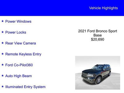 2021 Ford Bronco Sport Base