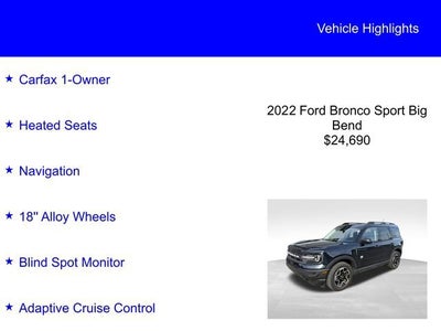 2022 Ford Bronco Sport Big Bend