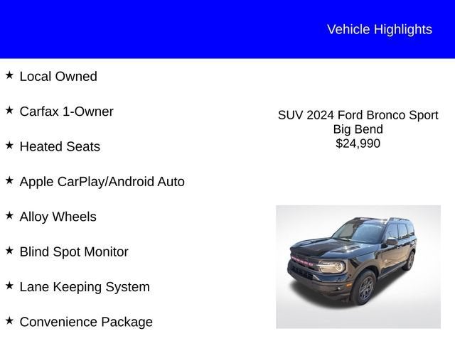 2024 Ford Bronco Sport Big Bend