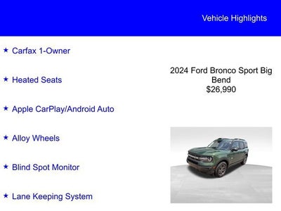 2024 Ford Bronco Sport Big Bend