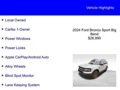 2024 Ford Bronco Sport Big Bend