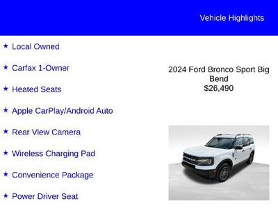 2024 Ford Bronco Sport Big Bend