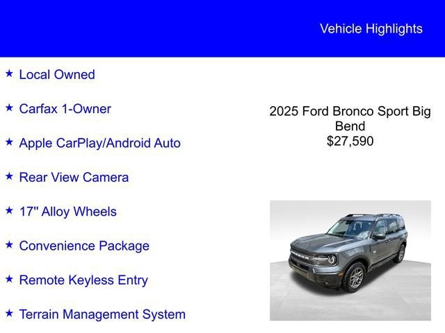 2025 Ford Bronco Sport Big Bend