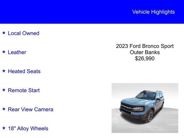 2023 Ford Bronco Sport Outer Banks
