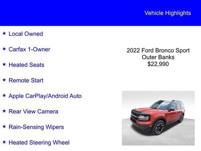 2022 Ford Bronco Sport Outer Banks