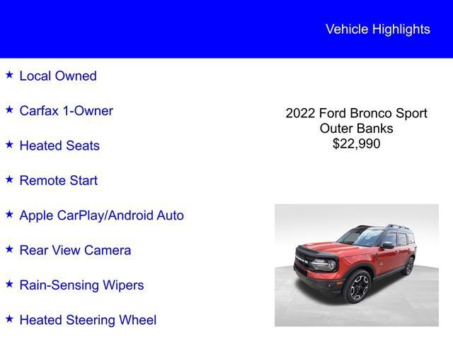 2022 Ford Bronco Sport Outer Banks
