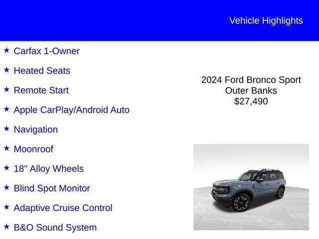 2024 Ford Bronco Sport Outer Banks