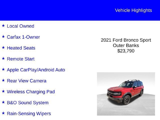 2021 Ford Bronco Sport Outer Banks