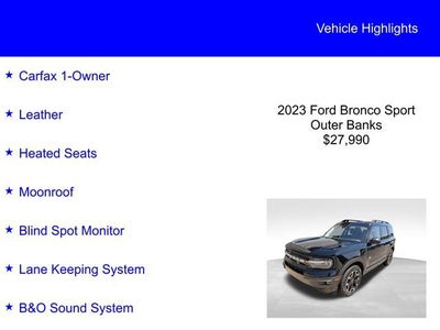 2023 Ford Bronco Sport Outer Banks