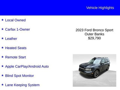 2023 Ford Bronco Sport Outer Banks