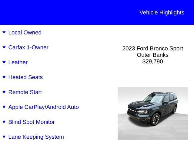 2023 Ford Bronco Sport Outer Banks