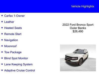 2022 Ford Bronco Sport Outer Banks