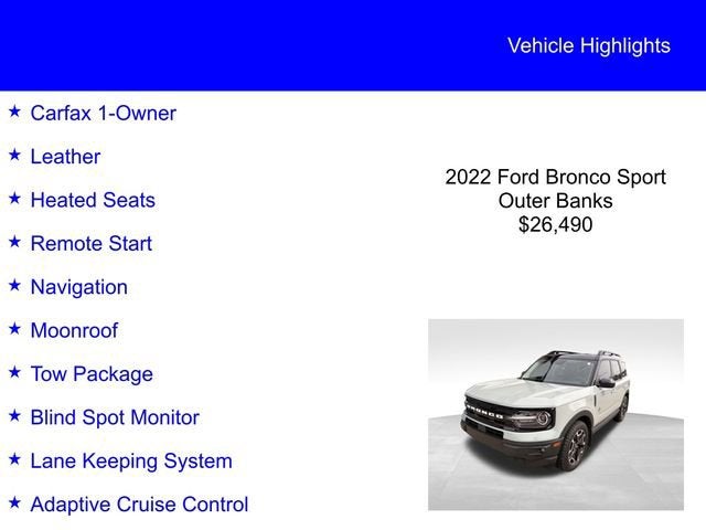 2022 Ford Bronco Sport Outer Banks