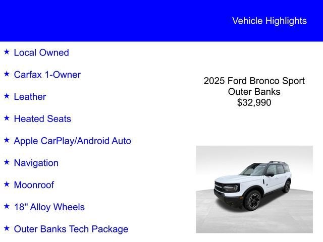 2025 Ford Bronco Sport Outer Banks