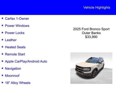 2025 Ford Bronco Sport Outer Banks