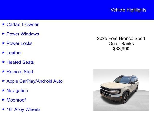 2025 Ford Bronco Sport Outer Banks