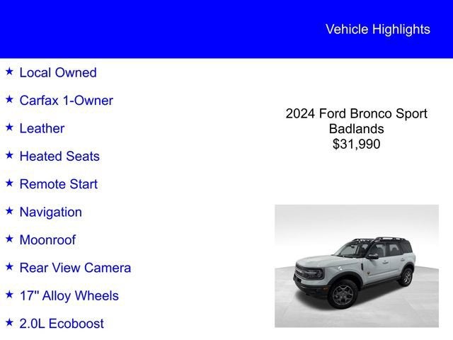 2024 Ford Bronco Sport Badlands