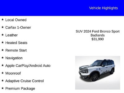 2024 Ford Bronco Sport Badlands