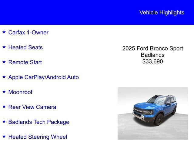 2025 Ford Bronco Sport Badlands