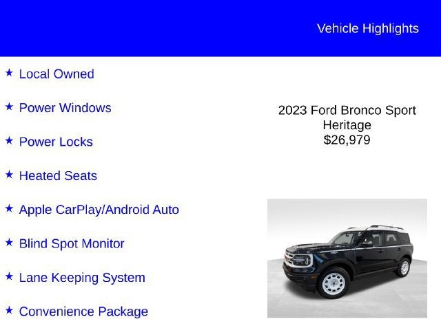 2023 Ford Bronco Sport Heritage