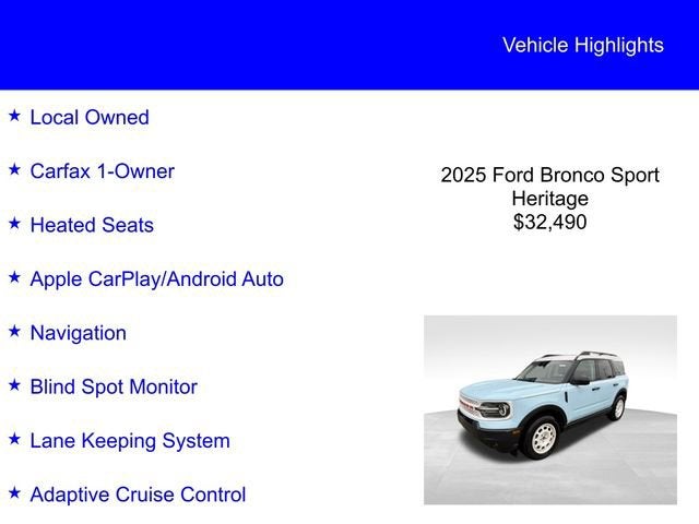2025 Ford Bronco Sport Heritage