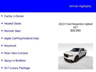 2022 Ford Maverick XLT