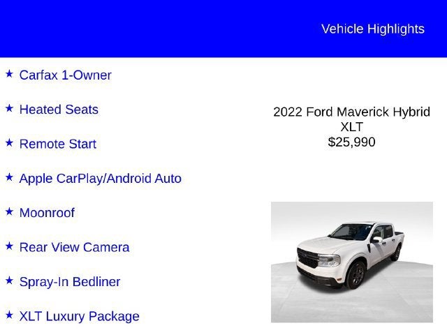 2022 Ford Maverick XLT
