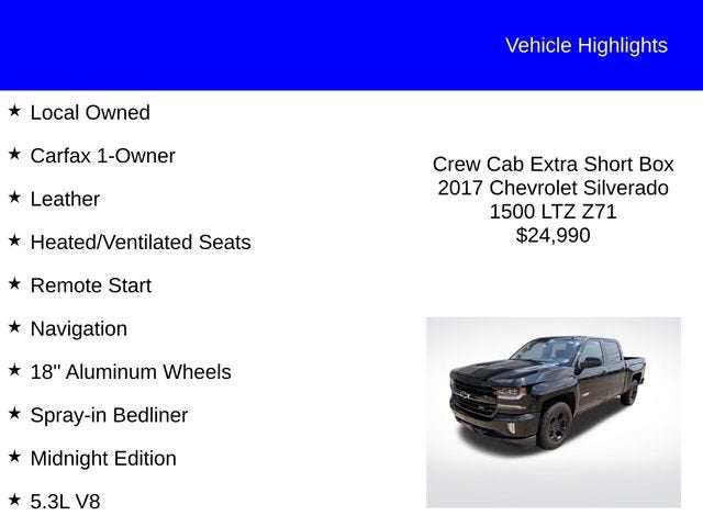 2017 Chevrolet Silverado 1500 LTZ