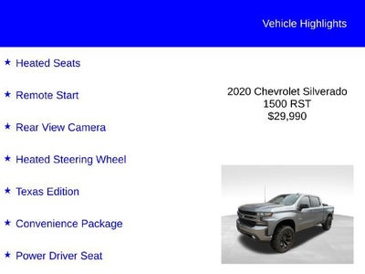 2020 Chevrolet Silverado 1500 RST