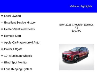 2025 Chevrolet Equinox FWD RS