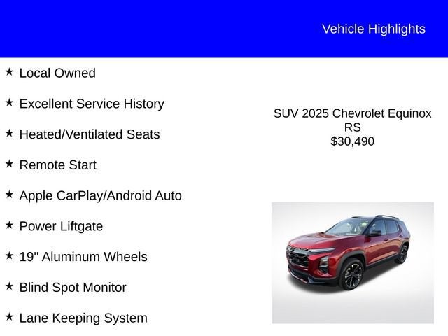 2025 Chevrolet Equinox FWD RS