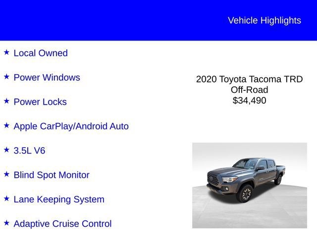 2020 Toyota Tacoma 4WD TRD Off Road