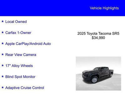 2025 Toyota Tacoma 2WD SR5