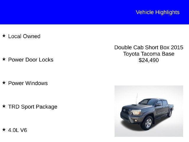 2015 Toyota Tacoma Base